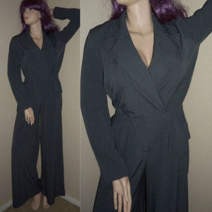 SPIEGEL 6 NWT Gray Wide Leg Jumpsuit Coveralls